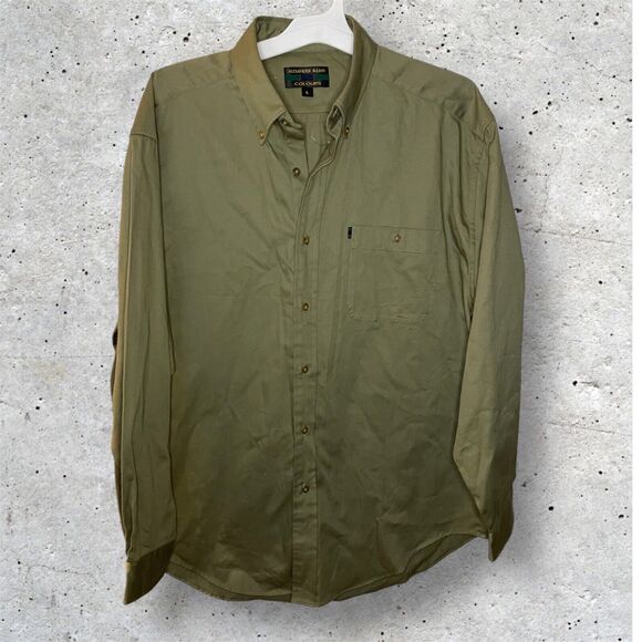 Vintage Colours by Alexander Julian Green Striped Button Up Shirt Size Large - Picture 1 of 7